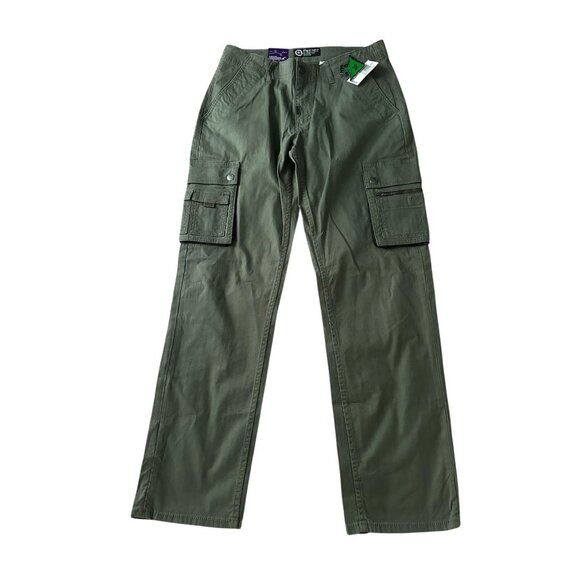 LRG Men’s Cargo Pants Size 32 Green True Straight Fit New - Picture 1 of 16
